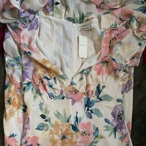 Ruffle Sleeve Abercrombie and Fitch Maxi Dress